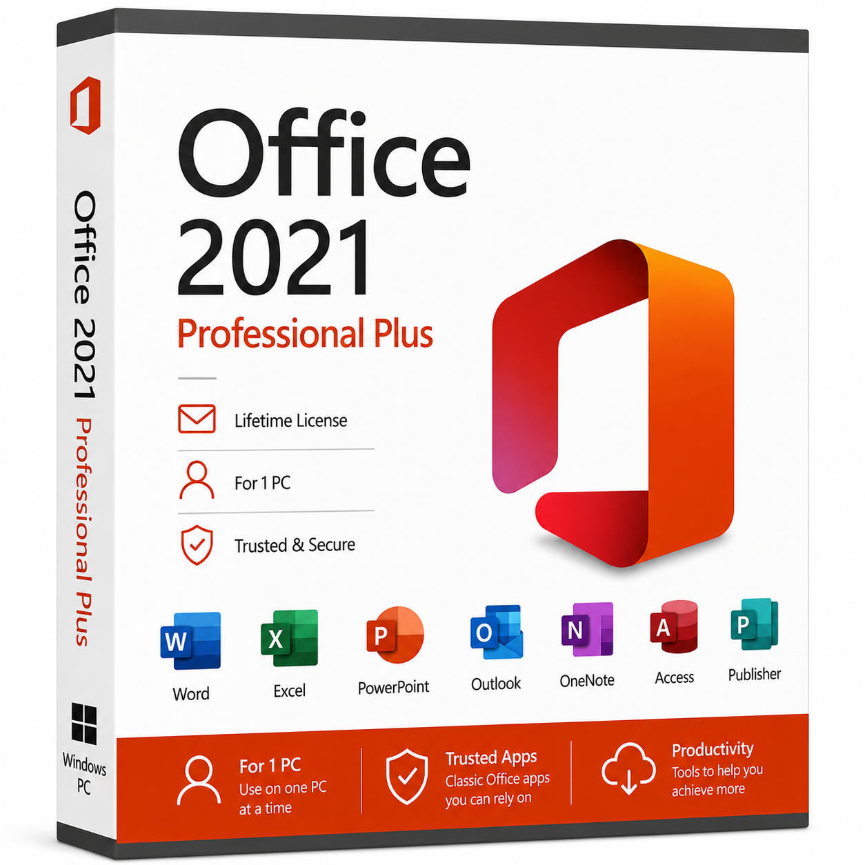 Office 2021 Pro Plus Lifetime Retail Key Phone Activation
